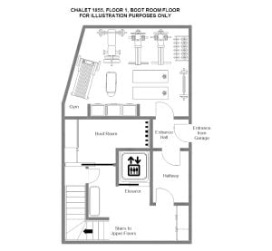 Chalet 1855 - First floor  Floorplan