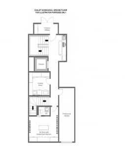 Chalet Aconcagua - Ground floor Floorplan
