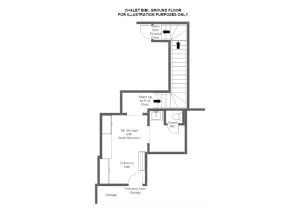 Chalet Bibi - Ground floor Floorplan