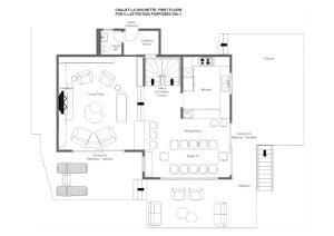 Chalet La Rochette - First floor Floorplan