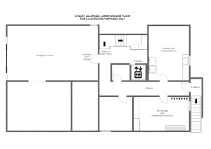 Chalet Lalapanzi - Lower ground floor Floorplan
