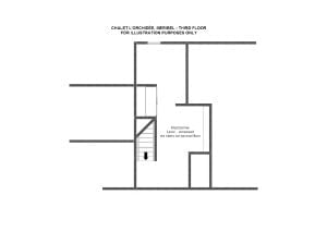 Chalet L’Orchidée - Third floor Floorplan