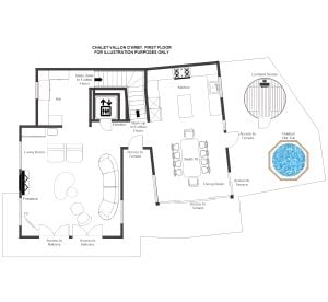 Chalet Vallon D’Arbi - First floor Floorplan