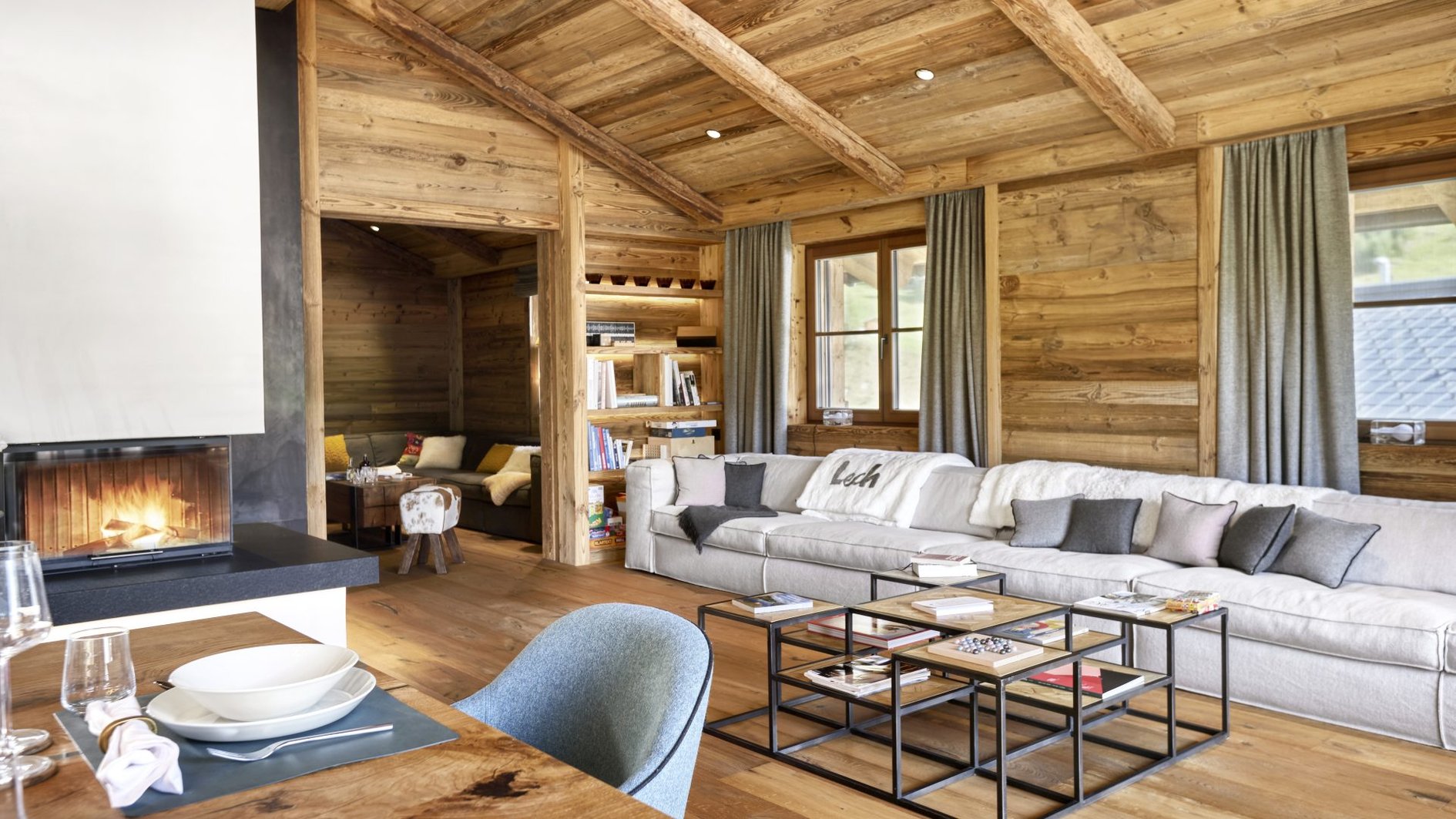 Chalet Alpha in Lech, Austria - Living Area