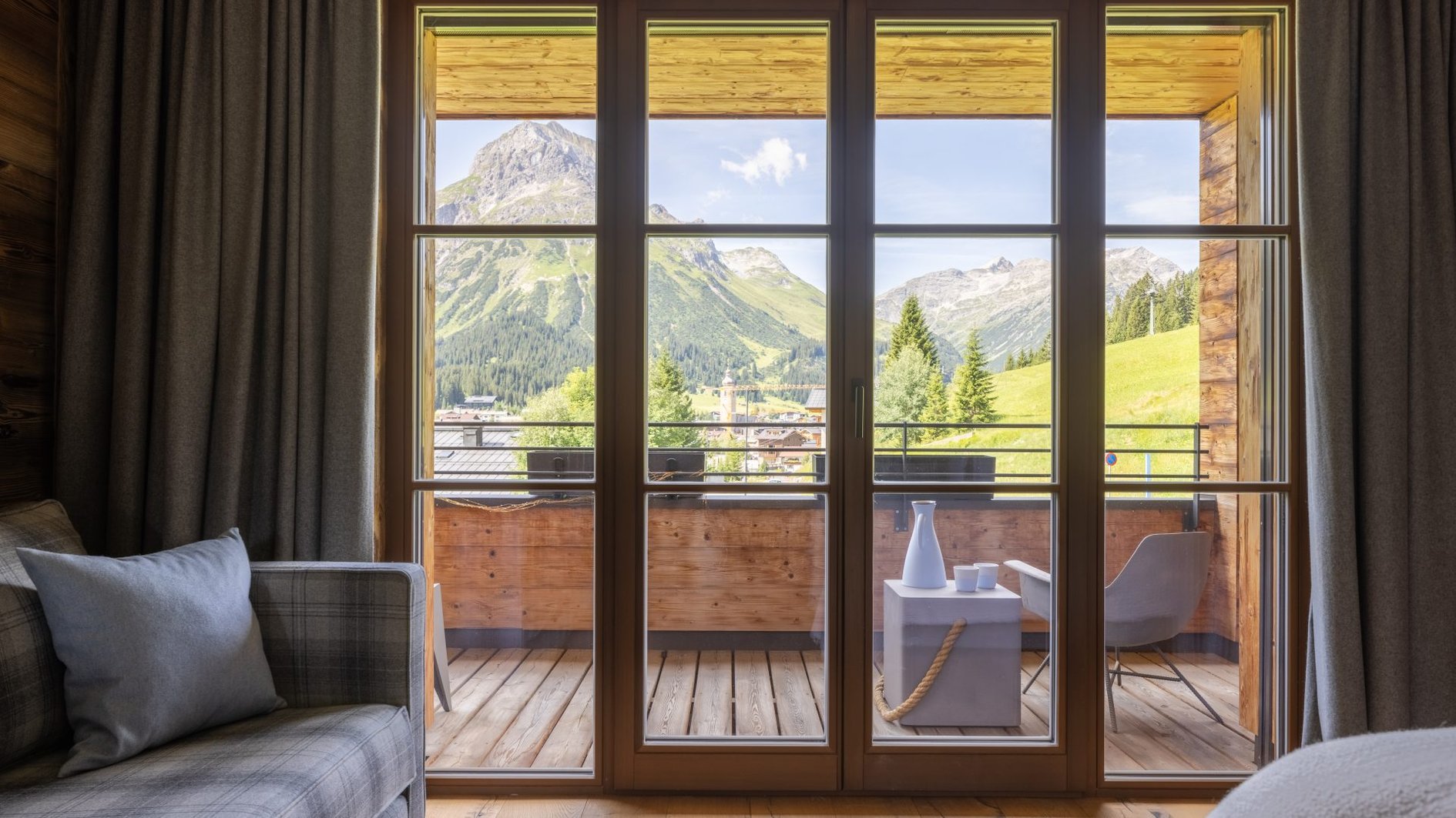 Chalech 3 in Lech, Austria - Balcony