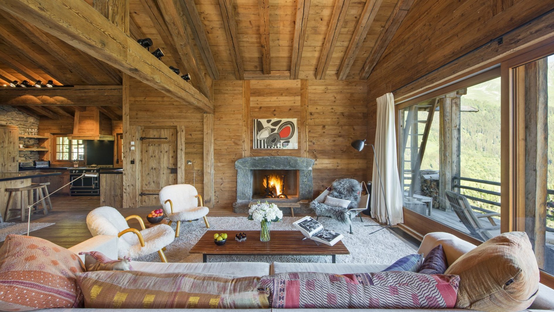 Chalet Bibi in Verbier, Switzerland - Living Area