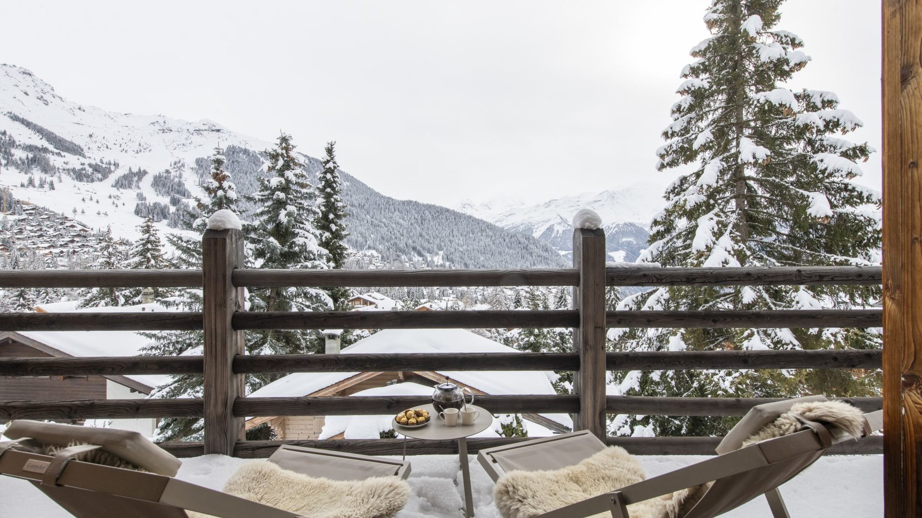 Chalet Cortil in Verbier, Switzerland - Balcony
