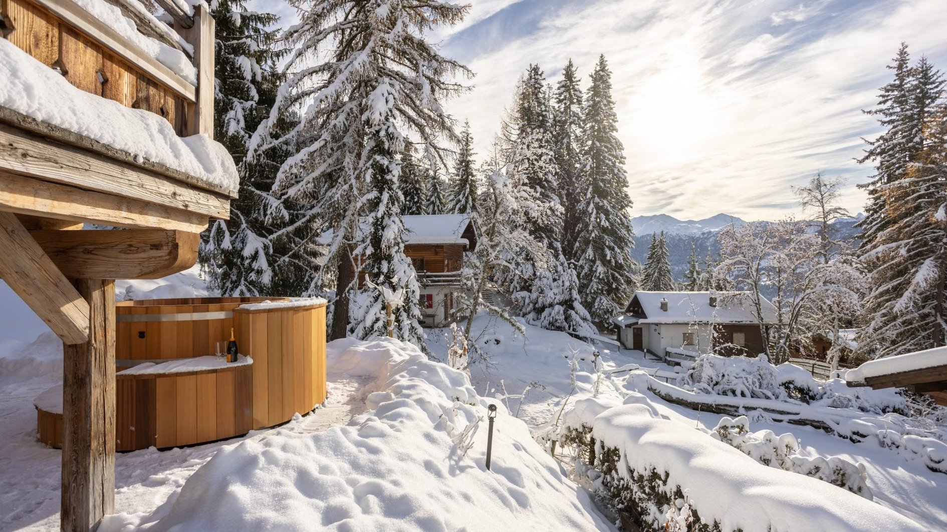 Chalet La Rochette in Verbier, Switzerland - Hot tub