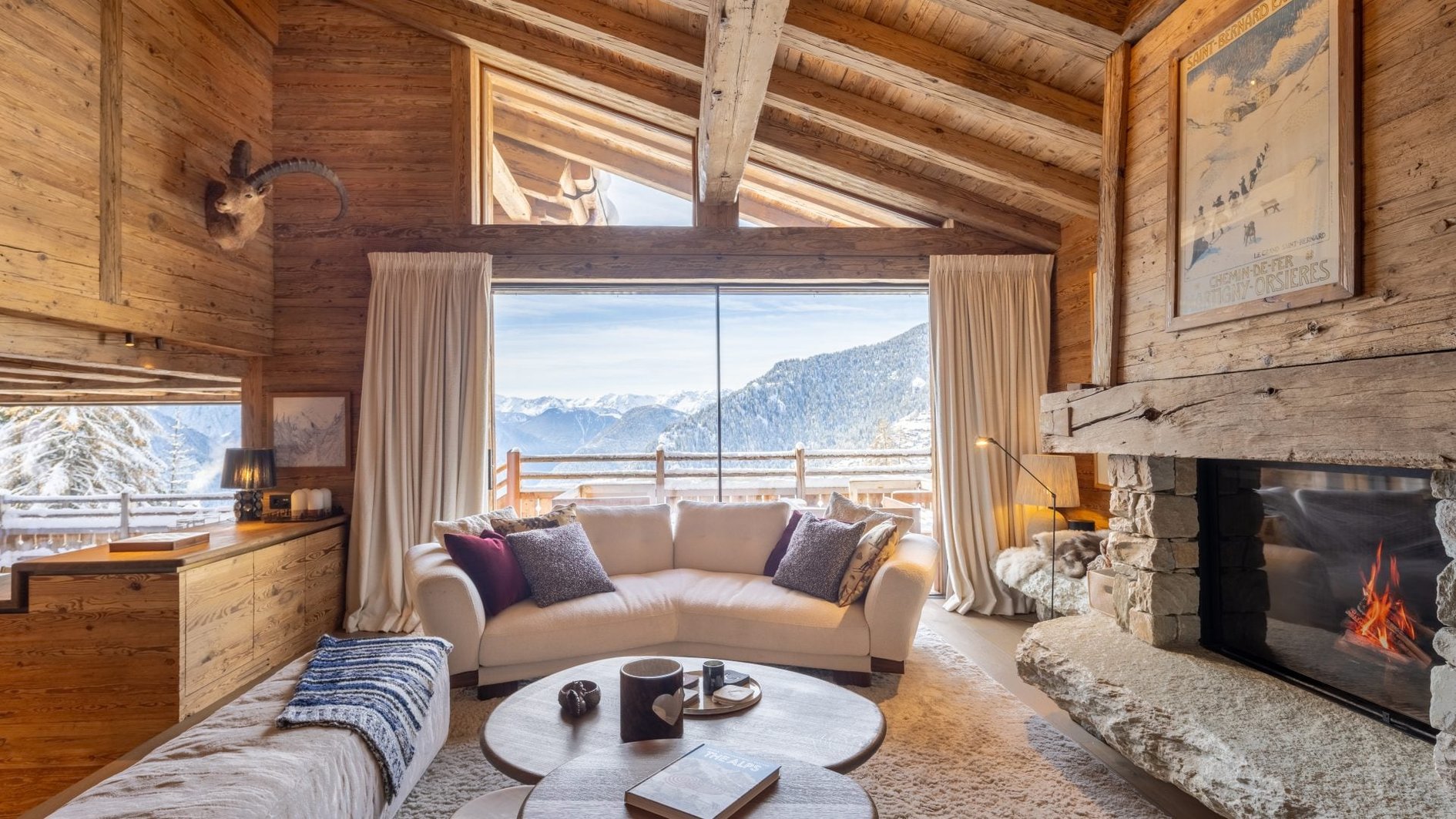 Chalet La Rochette in Verbier, Switzerland - Living Area