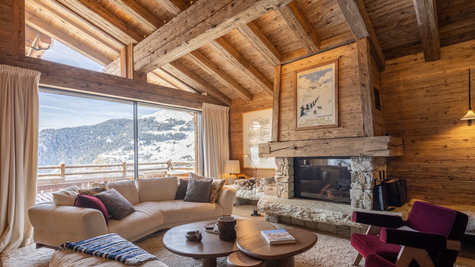 Les Roches Estate in Verbier, Switzerland - Living Area