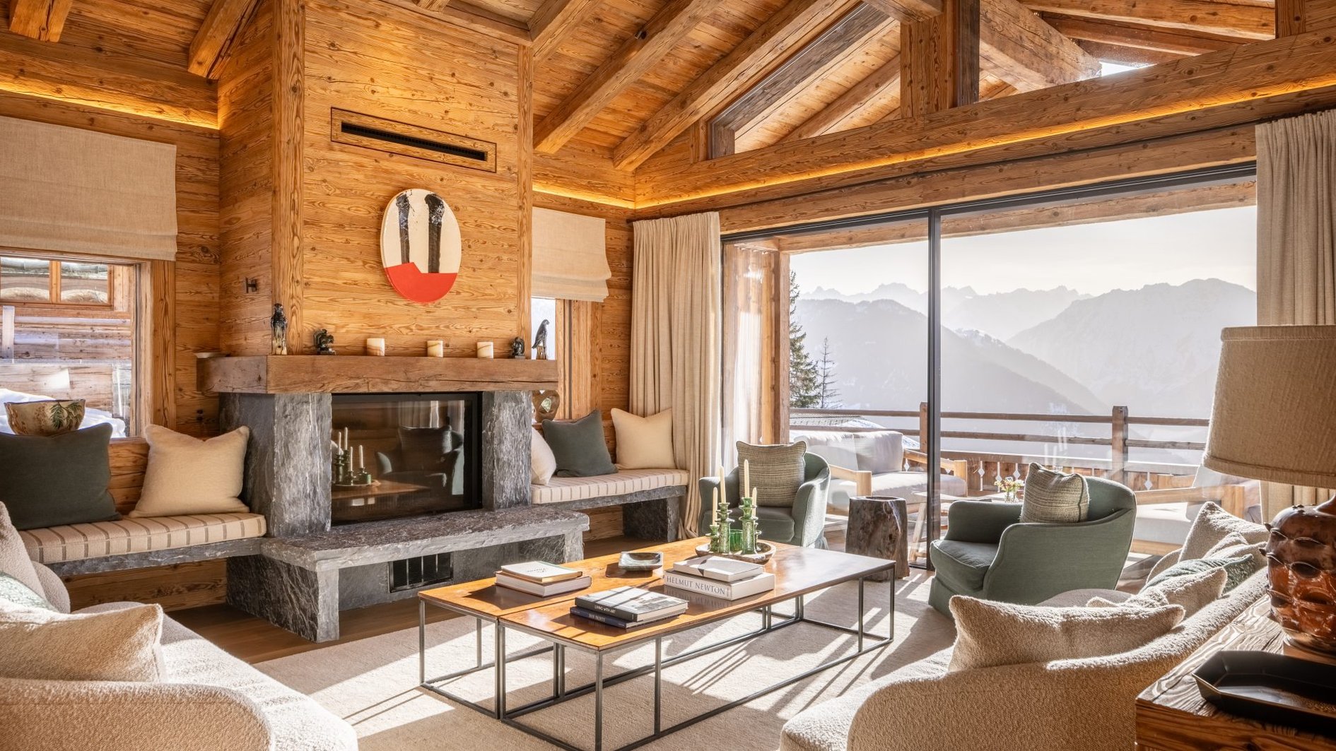 Les Roches Estate in Verbier, Switzerland - Living Area