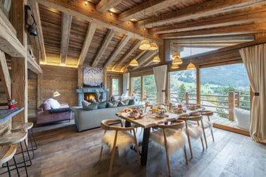 Chalet Grand Coeur - Living Area