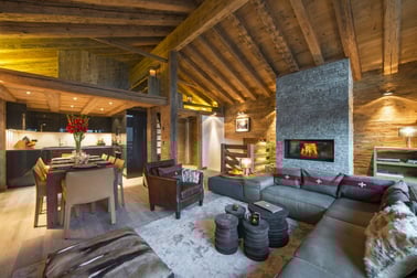 Chalet Alpin Roc - Living Area