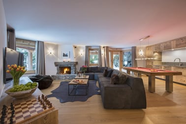 Chalet Delormes - Living Area