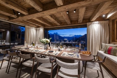 Chalet La Rochette - Dining Area