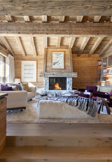 Chalet La Rochette - Living Area