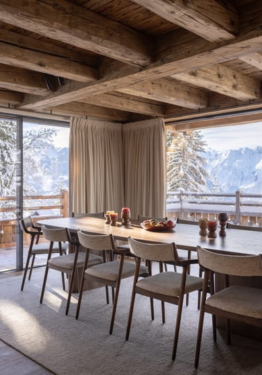 Chalet La Rochette - Dining Area