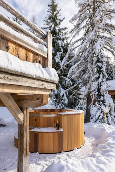 Chalet La Rochette - Hot tub