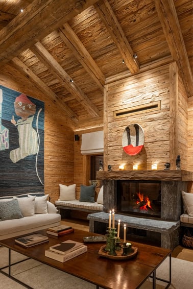 Chalet Pierrier - Living Area