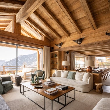 Chalet Pierrier - Living Area