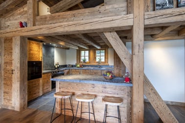 Chalet Grand Coeur - Living Area