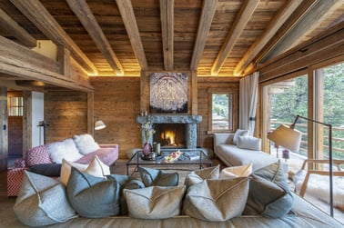 Chalet Grand Coeur - Living Area