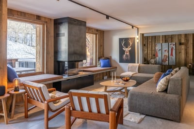 Chalet L’Orchidée - Living Area