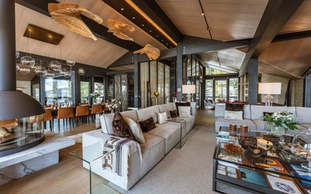 Chalet B - Living Area