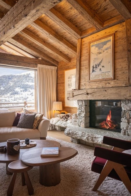 Chalet La Rochette - Living Area