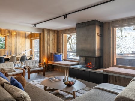 Chalet L’Orchidée - Living Area