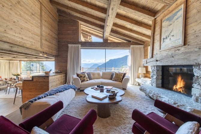 Chalet La Rochette - Living Area