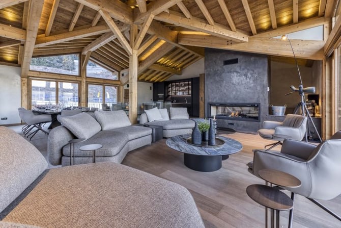 Chalet Nid d’Hiver - Living Area
