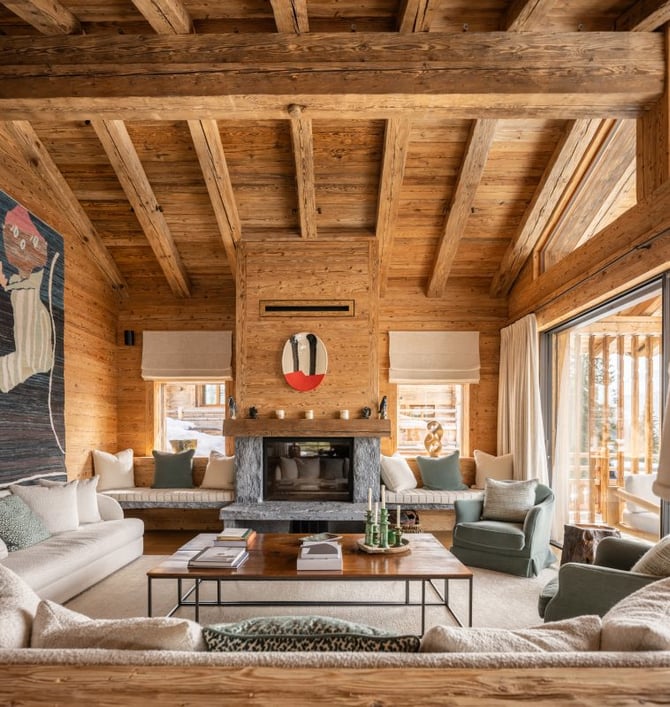 Chalet Pierrier - Living Area