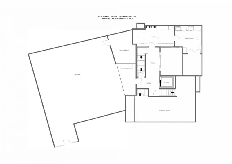 Bella Rocca - Underground floor Floorplan
