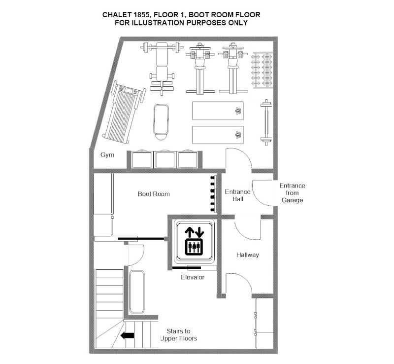 Chalet 1855 - First floor  Floorplan