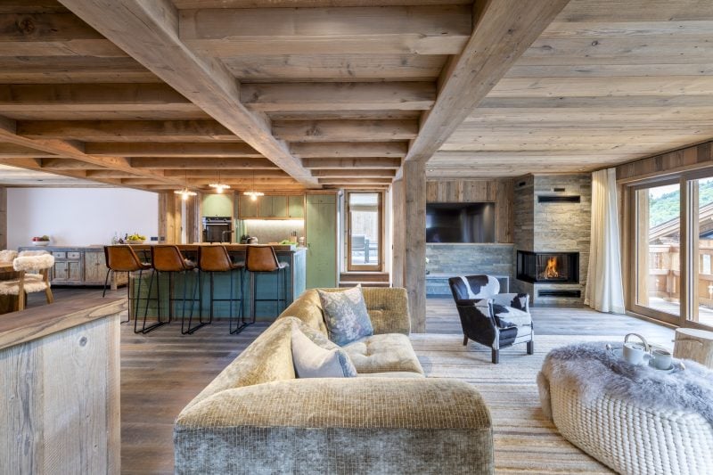 Chalet Caribou - Living Area