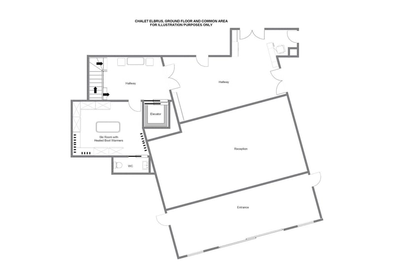 Chalet Elbrus - Ground floor  Floorplan