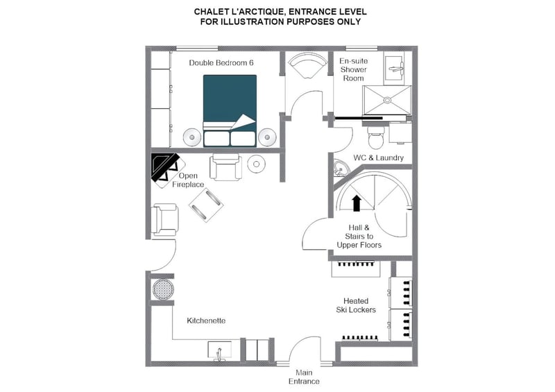 Chalet L’Arctique - Ground floor  Floorplan