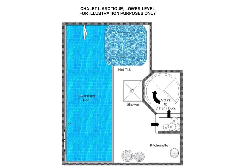 Chalet L’Arctique - Lower ground floor  Floorplan