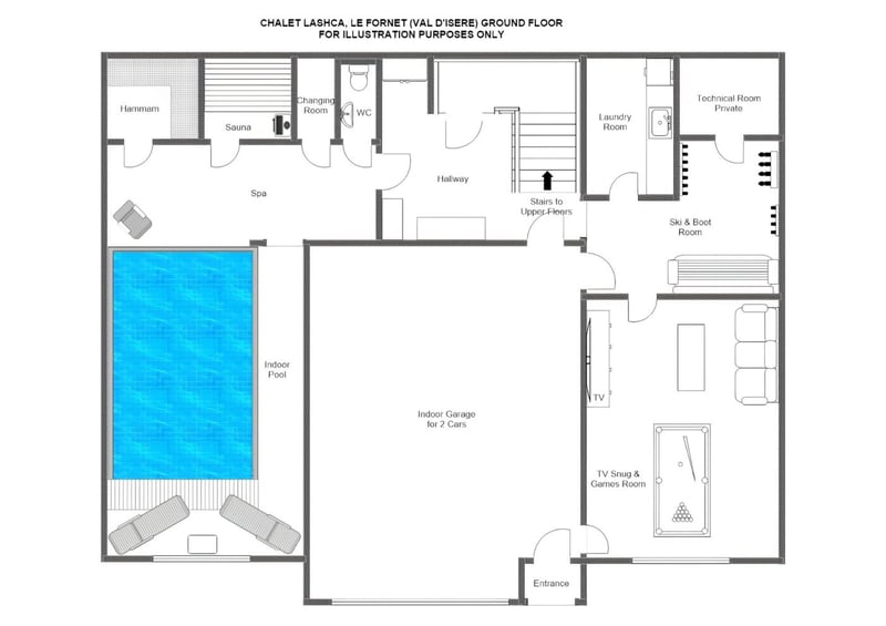 Chalet Lashca - Ground floor Floorplan