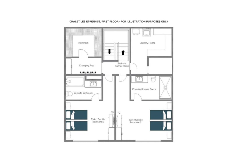 Chalet Les Etrennes - First floor Floorplan