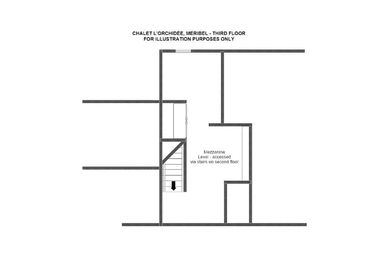 Chalet L’Orchidée - Third floor Floorplan