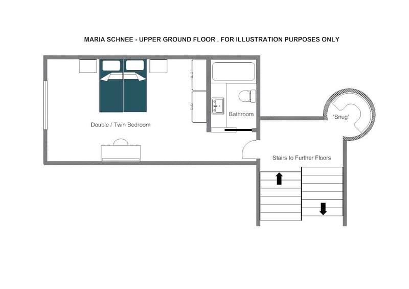 Chalet Maria Schnee - Upper ground floor Floorplan