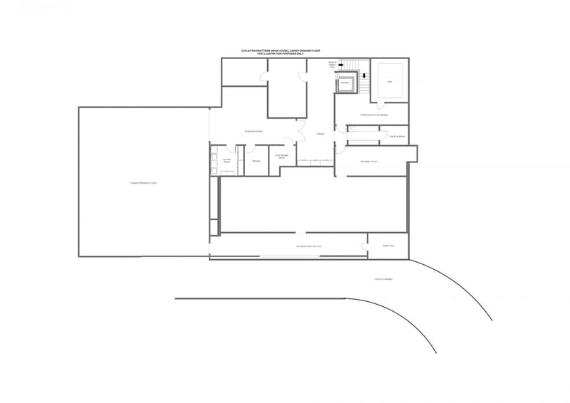 Chalet Marmottière - Lower ground floor (marmottiÈre - main house) Floorplan