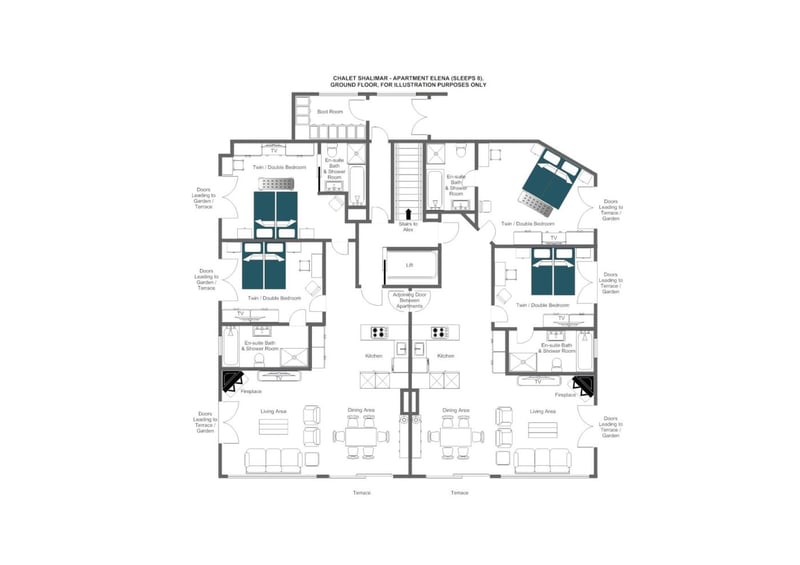 Elena - Ground floor  Floorplan