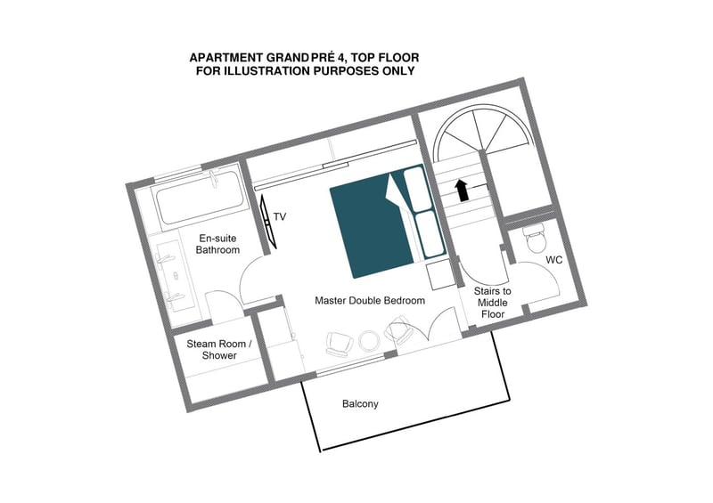 Grand Pré 4 - Top floor Floorplan