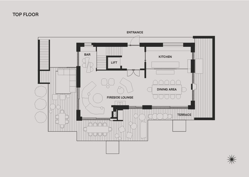 Le Chalet - Top floor Floorplan