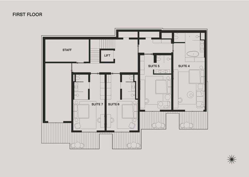 Le Chalet - First floor Floorplan