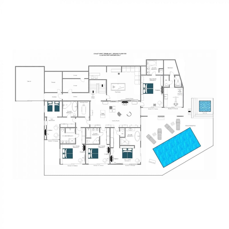Mont Tremblant - Ground floor Floorplan