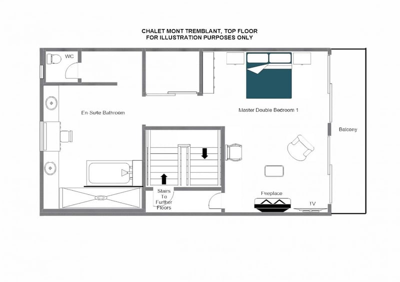 Mont Tremblant - Top floor Floorplan